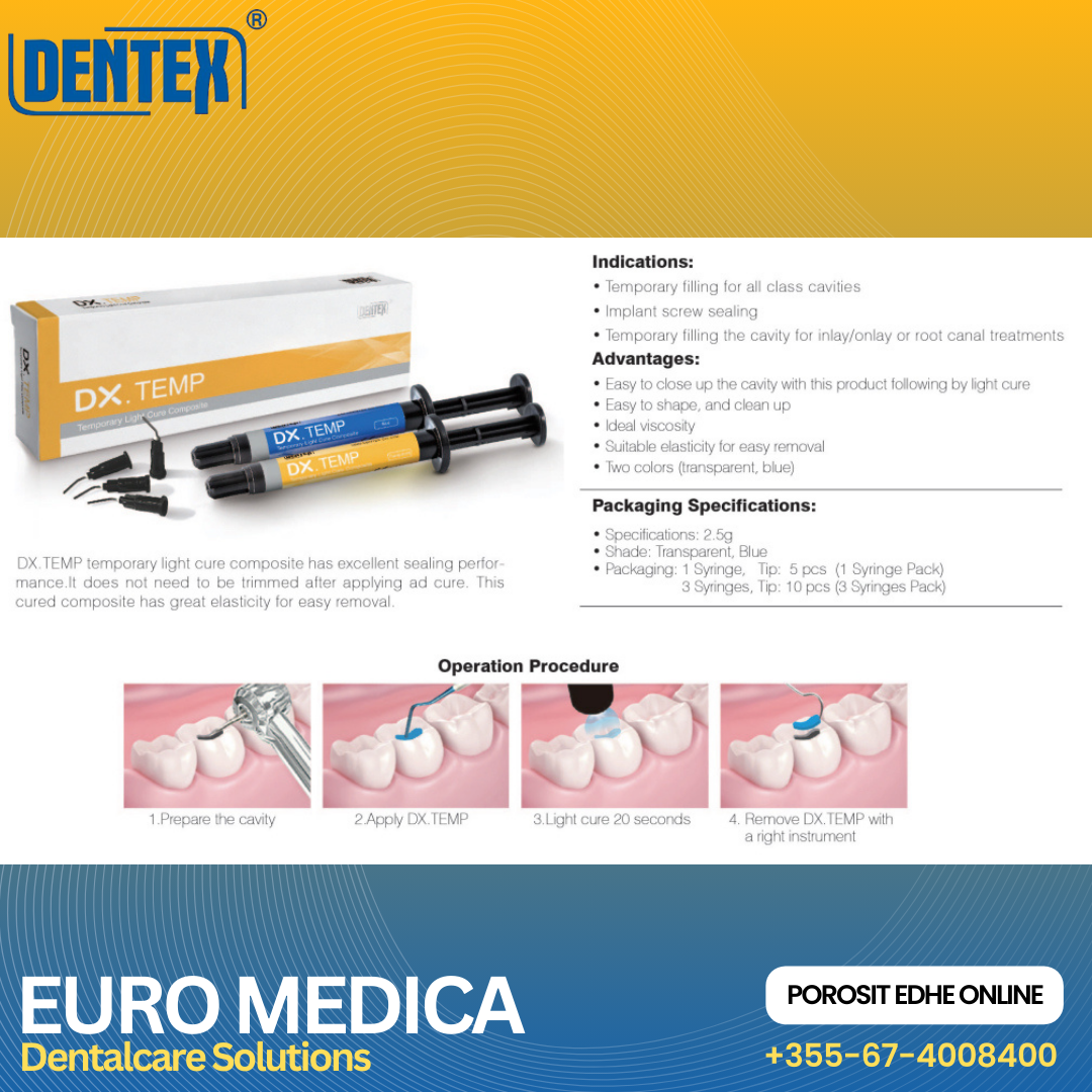 DX Temp – Temporary Light Cure Composite